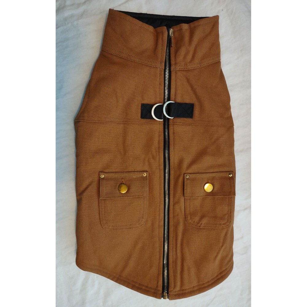 Brabtod XXL Canvas Dog Vest with D Ring Leash and Zipper Closure - Picture 2 of 11